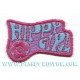 Patch ecusson hippy Girl flower power