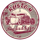 Sticker Bigdaddyjo kustom rat Rod run used BIG43