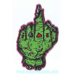 Patch ecusson zombie hand finger tattoo jerald tidwell humantree