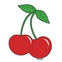 Sticker cerises cherry mini cherries JA458