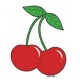 Sticker cerises cherry mini cherries JA458