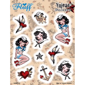 oldschool tattoo Sticker Aufkleber JA421