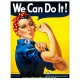 Sticker rosie la riveteuse we can do it oldschool vintage old Pinup 44