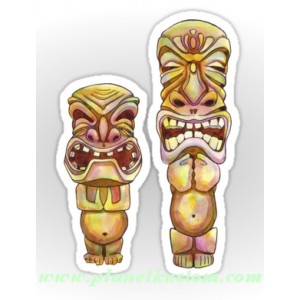 Sticker paire de tiki freaky tikki tiki 5