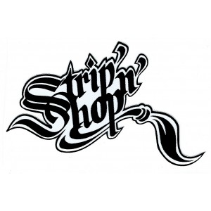 Sticker SNS StripnShop signature black on white SNS strip 1