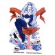 Sticker pinup lady death man's ruin lucky girl games card dice ace skull CD884