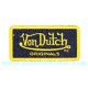 Patch ecusson von Dutch originals denim signature gold jean