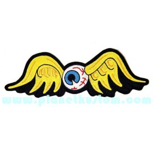 Patch ecusson Von Dutch flying eyeball large dos