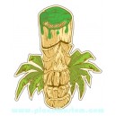 Sticker Bigdaddyjo tribute to manatii scult tiki palm grand modele BIG44
