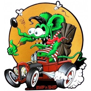 Sticker Strip'n'Shop anne-lise SnS rat rod fink tiki petit