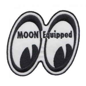 Patch ecusson moon equipped Mooneyes themocollant kustom 