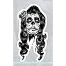 Sticker mama of dead lady sugar skull dia de los muertos 23