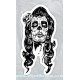 Sticker mama of dead lady sugar skull dia de los muertos 23