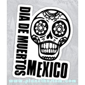 Sticker mexico mexican sugar skull dia de los muertos 25