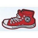 Patch ecusson basquette rouge converse haute all star red