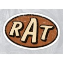 Sticker rat logo patina hoodride rust rusty patina rats 10
