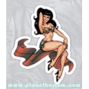 Sticker pinup betty sexy cartoon oldschool old Pinup 47
