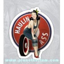 Sticker pinup haulin ass sexy mecano girl oldschool old Pinup 48