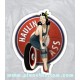 Sticker pinup haulin ass sexy mecano girl oldschool old Pinup 48