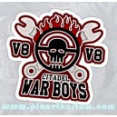 Sticker mad max citadel war boys sports v8 tools skull 24