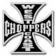 Patch ecusson iron cross Biker croix de malt west coast chopper black