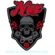 Sticker nux car kustom war boys mad max skull 29