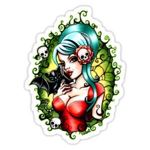 oldschool tattoo Sticker Aufkleber JA421