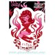 Stickers Fluff Devil Girl cartoon pin up pink flaming JA622