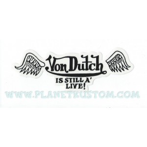 Sticker vondutch flying signature is still a live von dutch 5
