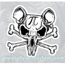 Sticker pi rat skull bones pirates rats 19