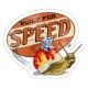 Sticker built for speed used patina escargot moteur rats 21