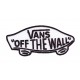 Patch ecusson vans themocollant off the wall skate skateboard white