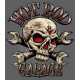 Sticker hot rod garage skull bones tools v8 tete de mort skull 37