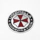 Sticker autocollant umbrella corporation logo rond badge 3d métal