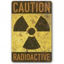 Sticker caution radioactive trisector danger used rust zombie 22