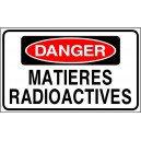 Sticker danger matieres radioactives nucléaire zone zombie 25