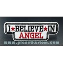 Patch ecusson thermocollant i believe in angel blanc