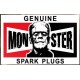 Sticker frankenstein monster genuine spark plugs used monster 1
