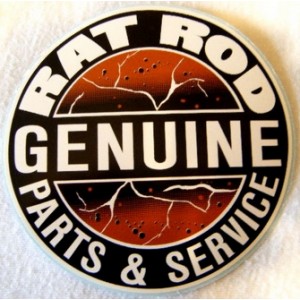 Sticker rat rod genuine parts & service rats rust used petit