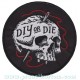 Patch ecusson skull DIY or DIE aiguille fil rouge couture crane