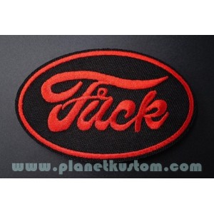 Patch ecusson thermocollant fuck parodie fake ford