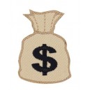 Patch ecusson thermocollant sac dollars bag cartoon