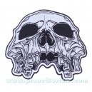 Patch ecusson skull biker tete de mort crane grande taille