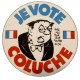 Sticker je vote coluche president 1981 old propre petit