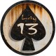 Sticker lucky 13 spide rusty pique rouille used rats