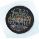 Patch ecusson skull flaming drapeaux damier von dutch racing