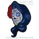 Patch ecusson dia de los muertos santa muerte sugar skull grande taille