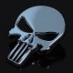 Sticker autocollant skull the punisher chrome badge 3d métal 24