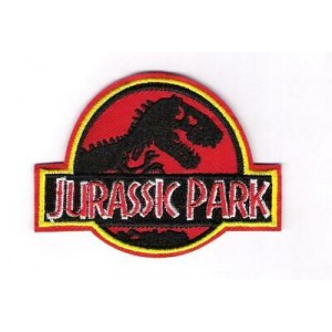Patch ecusson thermocollant jurassic park film dinosaures 