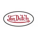 Sticker vondutch ovale signature rouge fond blanc tour noir von dutch 11